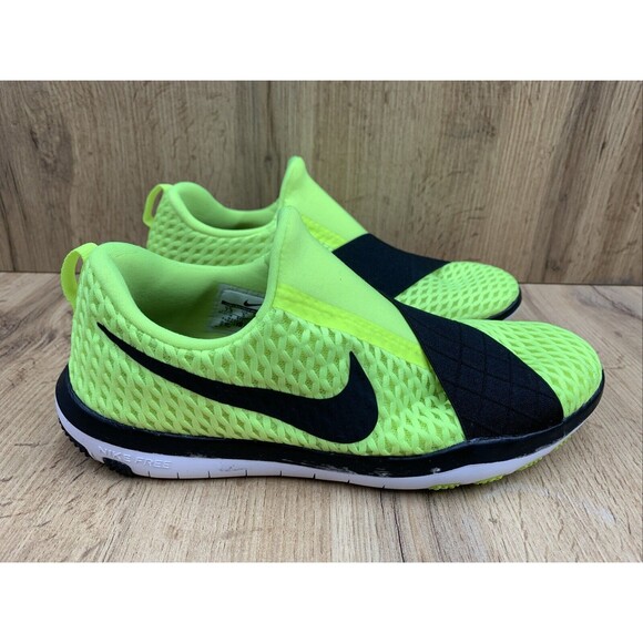 Nike Free Connect Women's US Size 7.5 Neon Green Black  Slip On 843966-700 Shoes - Picture 2 of 16
